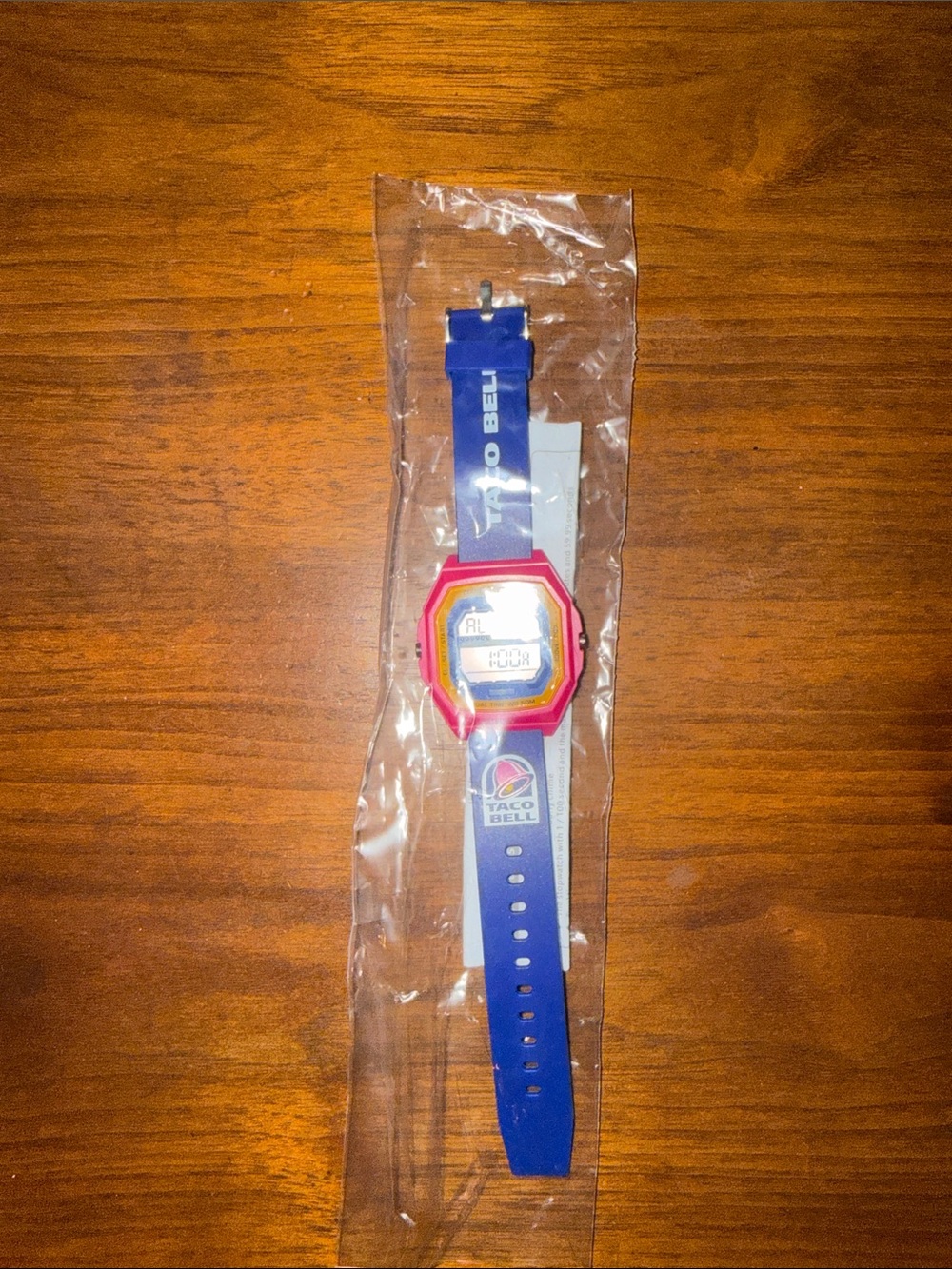 Taco Bell Vintage Promotional Digital Watch - Blue & Pink